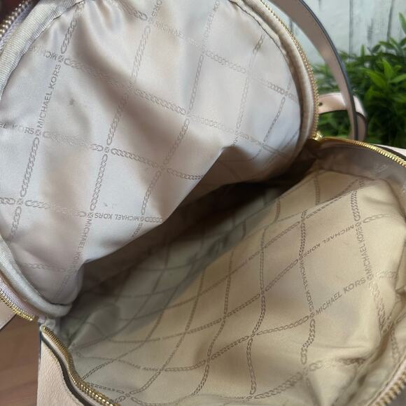 Michael Kors Brooklyn Medium Pebbled Leather Backpack - Picture 8 of 10